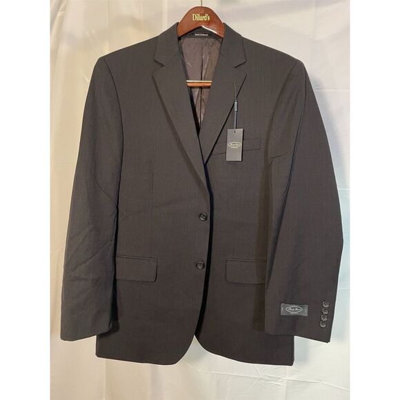 NWT Pronto Uomo‎ Platinum 42R Gray 100% Wool 2Btn Notched Lapel Blazer